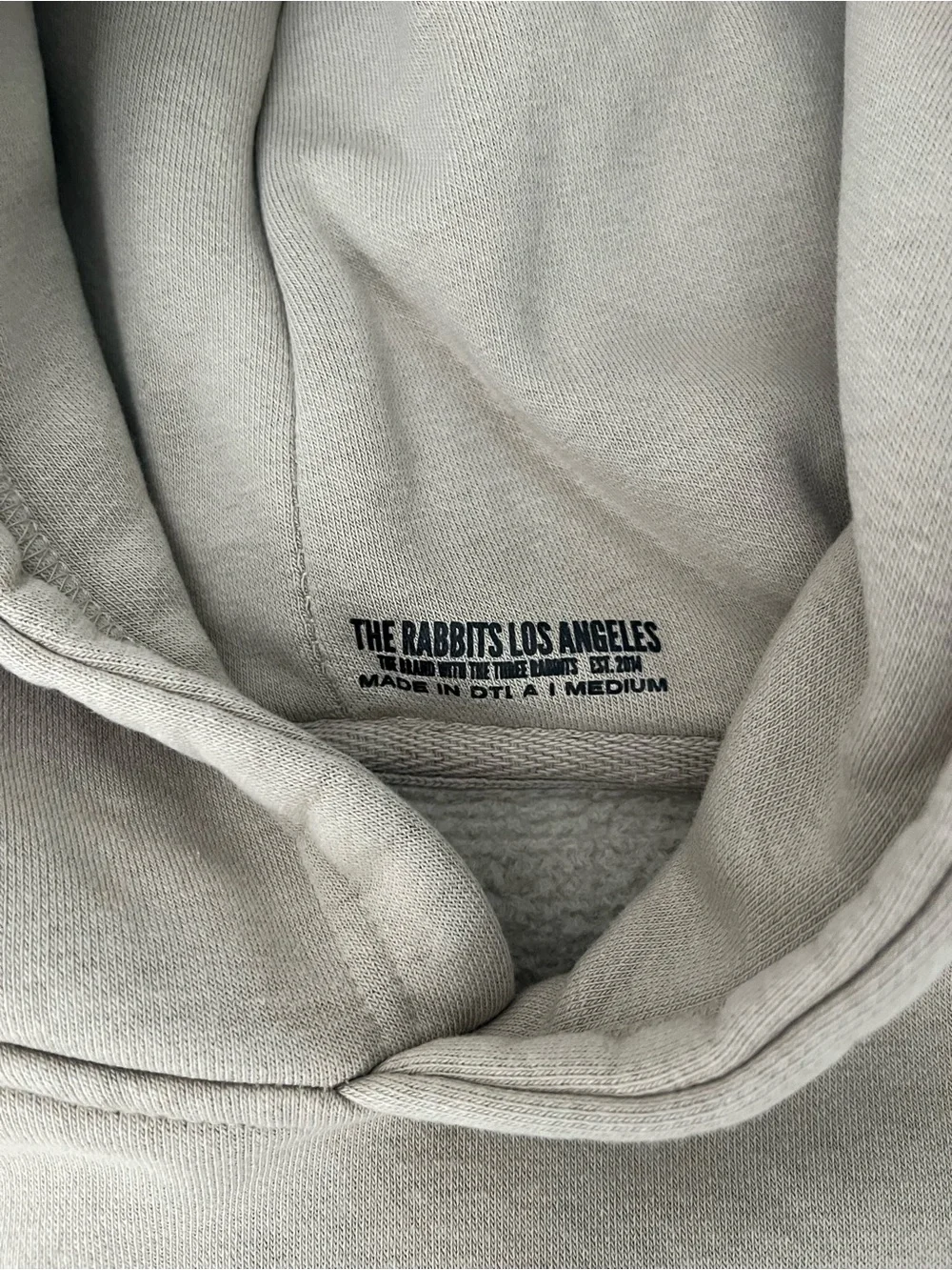 The Rabbits Los Angeles Off-Mouse Mickey Graphic Hoodie Medium Tan